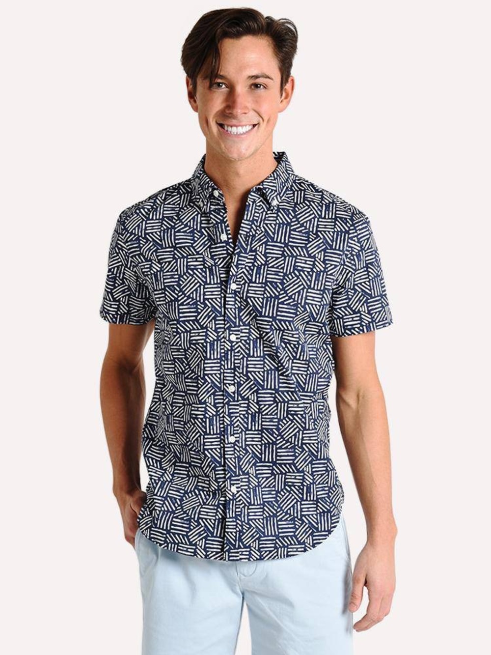Bonobos Riviera Short-Sleeve Button-Down Shirt Size Large